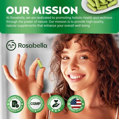 Cápsulas de Moringa Rosabella (800mg) para Apoyo Inmunológico, Salud Intestinal y Vitaminas