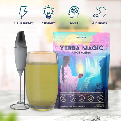 Yerba Mate Instant Tea Powder, 3-in-1 Super Drink