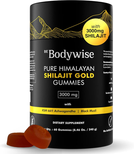 Gominolas de Shilajit Puro del Himalaya de Be Bodywise Gold