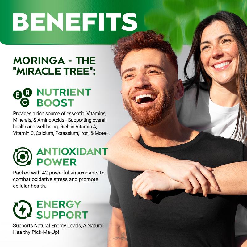 Cápsulas de Moringa Rosabella (800mg) para Apoyo Inmunológico, Salud Intestinal y Vitaminas